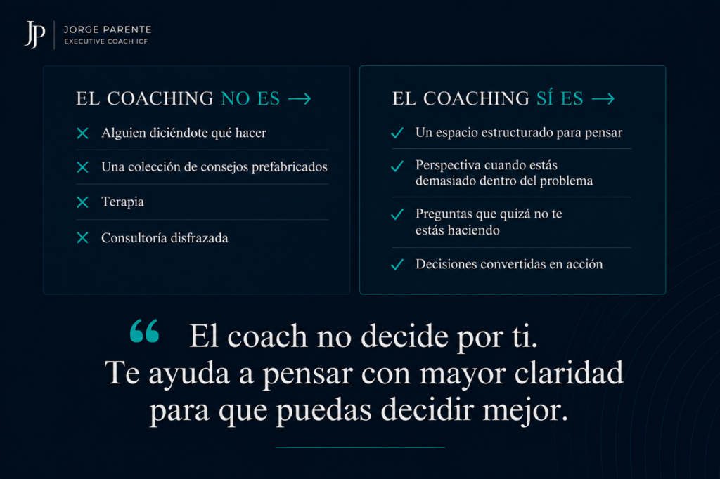 Qué es y qué no es el coaching ejecutivo.